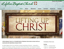 Tablet Screenshot of lifelinebaptistchurch.com